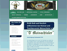 Tablet Screenshot of maisachtaler.de